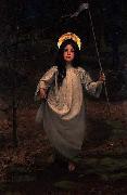 Thomas Cooper Gotch The Flag oil on canvas